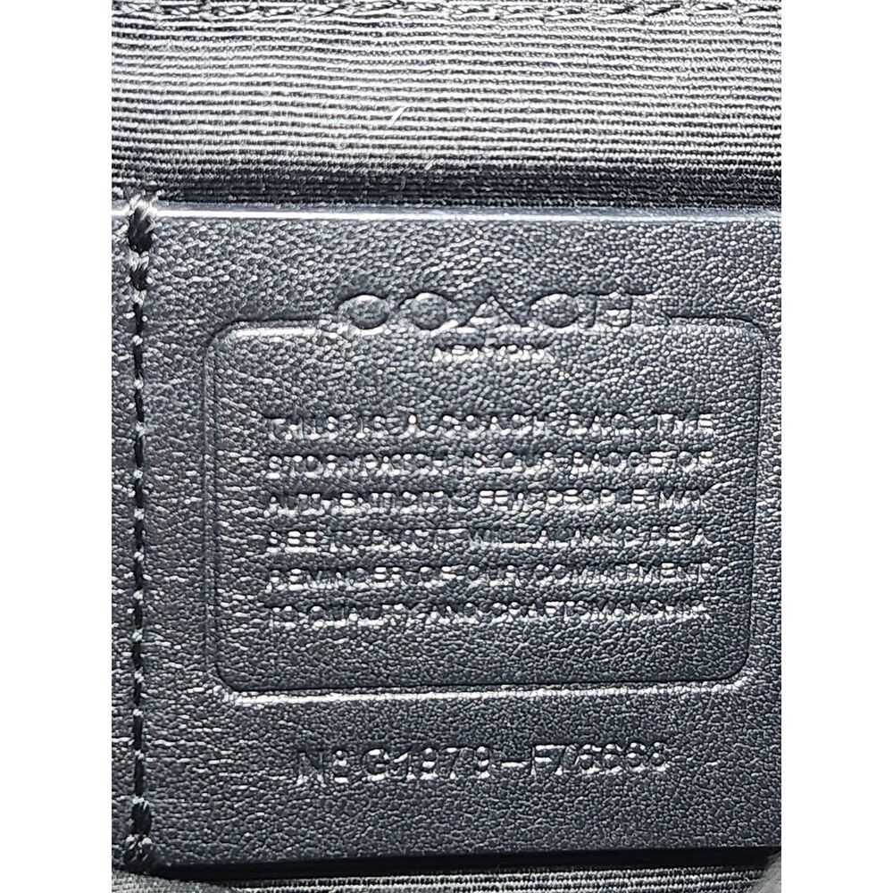 Coach Paxton Duffle Bag Black Pebbled Leather Gold Hardware Crossbody Minimalist - Picture 2 of 16